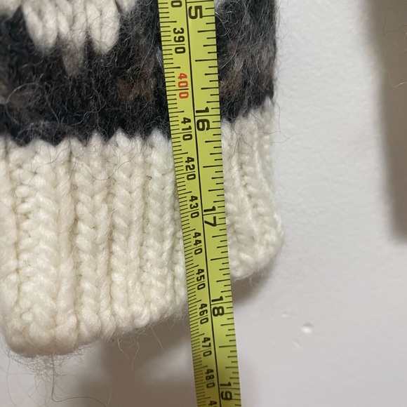 Ann Taylor Loft Sweater Women Small Ivory Fair Isle Gem Wool Alpaca Mohair Blend - Picture 7 of 11